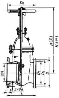 Z44T/W/H TFƽʽplքlyPN10PN16νY(ji)(gu)ߴD